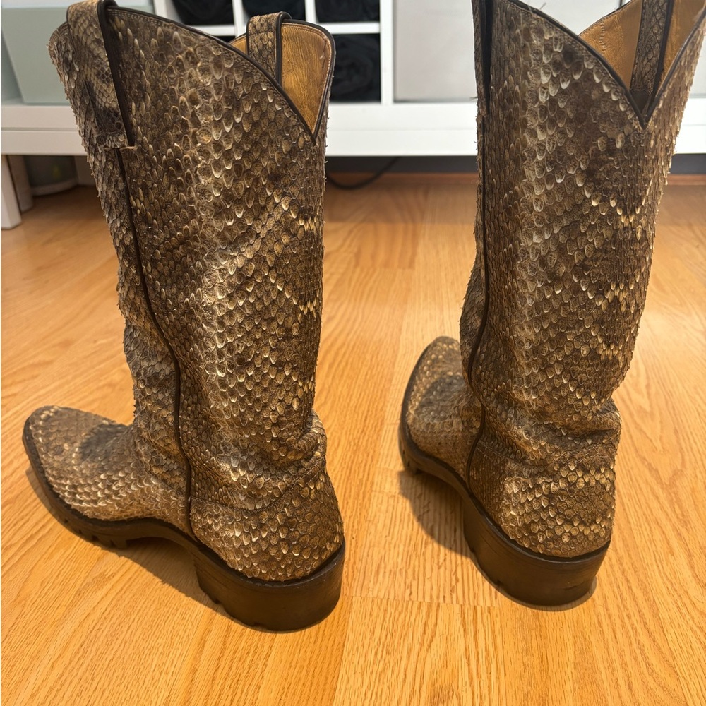 Caboots: Rattlesnake Top and Bottom Cowboy Boots - Picture 3 of 4
